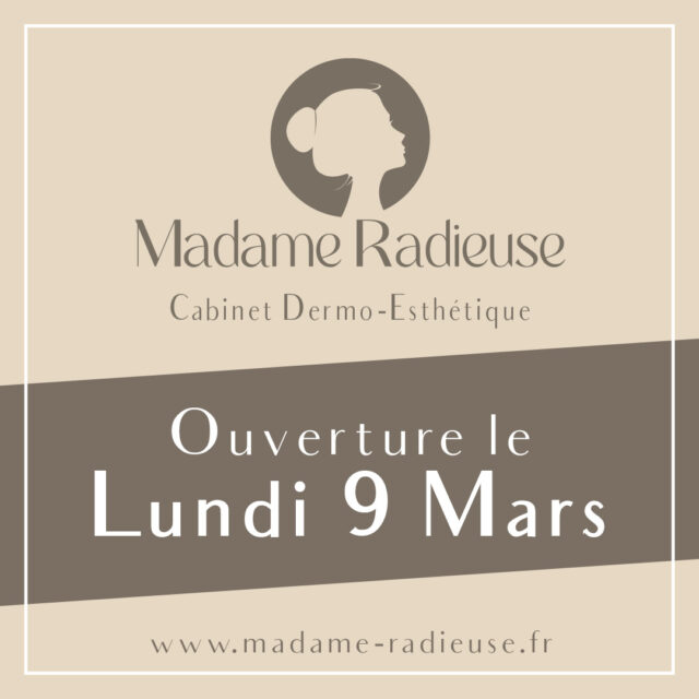 Le cabinet Madame Radieuse ouvre ses portes le 9 mars.
👉 Réservez en ligne dès maintenant sur Planity ou par téléphone au 0650298876.

Les soins sont proposés sur RDV uniquement afin de vous garantir une prise en charge exclusive et personnalisée.

#Bordeaux #Nansouty
#Ouverture #soinvisage #dermoesthétique